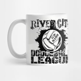 River City Dodgeball League BLACK Mug